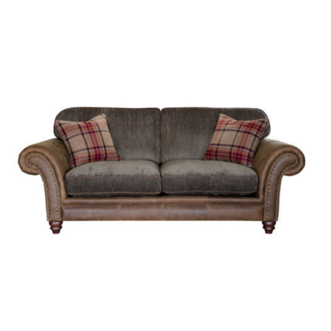 A&J Hudson 2 Seater Leather Sofa with Standard Back image 0